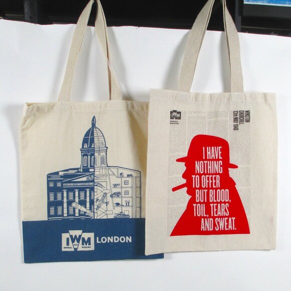 SET OF 2 CANVAS CHURCHILL & MUSEUM TOTES - Picture 16 of 16